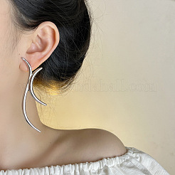 Arch Line Alloy Stud Earrings&nbsp;FS-WGE611E-02