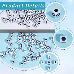 1200Pcs Opaque Acrylic Beads&nbsp;SACR-PA0001-33