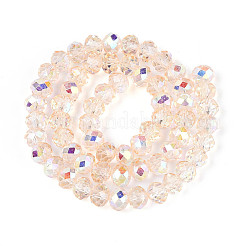 Transparent Glass Beads Strands&nbsp;EGLA-N016-8mm-07