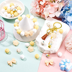 34Pcs 6 Styles Silicone Beads&nbsp;SIL-TA0003-50