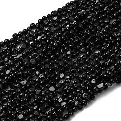 Natural Black Tourmaline Beads Strands&nbsp;G-I389-A30-A