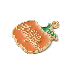Thanksgiving Day Golden Tone Alloy Enamel Pendants&nbsp;ENAM-M002-02D-G