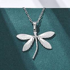 Dragonfly 304 Stainless Steel Pendant Necklaces&nbsp;NJEW-H059-05P