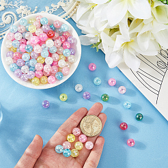 Transparent Crackle Acrylic Beads&nbsp;PACR-PA0001-18B