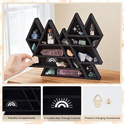 Wooden Triangle Wall Shelf&nbsp;AJEW-WH0410-309