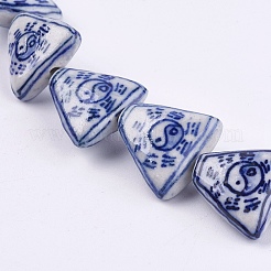 Handmade Blue and White Porcelain Beads&nbsp;PORC-G002-05