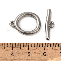 Non-Tarnish 304 Stainless Steel Toggle Clasps&nbsp;STAS-Q324-10P