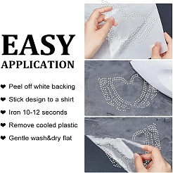 2 Sheets 2 Style  Glitter Hotfix Rhinestone&nbsp;DIY-GF0006-60