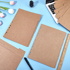 5Pcs Kraft Paper Binder Dividers&nbsp;AJEW-CP0011-76C