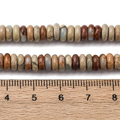 Natural Aqua Terra Jasper Beads Strands&nbsp;G-L624-H03-6x2mm