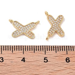 Brass Micro Pave Cubic Zirconia Charms&nbsp;KK-B102-07G