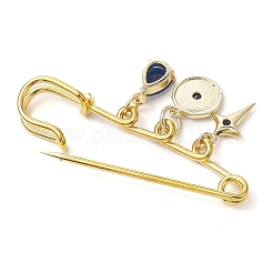 Evil Eye Iron Safety Pin Kilt Pins&nbsp;JEWB-BR00164-02