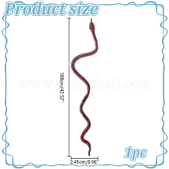 Rhinestone Glitter Snake Ornament Accessories&nbsp;DIY-WH0888-409