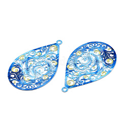 Spray Painted 430 Stainless Steel Filigree Big Pendants&nbsp;STAS-TAC0004-052F