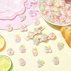 60Pcs 6 Styles Opaque Resin Cabochons&nbsp;CRES-CJ0001-88