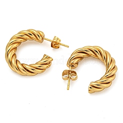 PVD Vacuum Plating 202 Stainless Steel Studs Earring&nbsp;EJEW-H003-33G