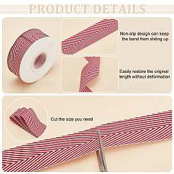 9M Polycotton(Polyester Cotton) Herringbone Ribbon&nbsp;OCOR-WH0093-08A
