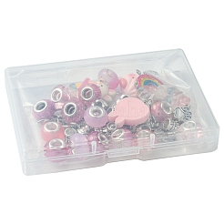 DIY Cartoon Resin & Alloy European Beads Bracelets Making Kits&nbsp;DIY-FS0007-21