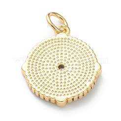 Brass Micro Pave Cubic Zirconia Pendants&nbsp;ZIRC-P200-14C-G
