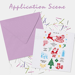 9 Sheets 9 Style Festival & Animal & Word Pattern PVC Plastic Stamps&nbsp;DIY-GL0002-68