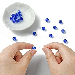 20Pcs Handmade Luminous Lampwork Beads&nbsp;LAMP-YW0001-21