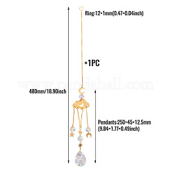 1Pc Faceted Glass Sun Catcher Pendant Decorations&nbsp;AJEW-TA0002-89