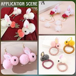 28Pcs 7 Colors Wool Felt Ball&nbsp;AJEW-SC0031-37C