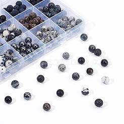 225Pcs 15 Style Natural & Synthetic Gemstone Beads&nbsp;G-BC0001-12