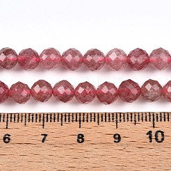 Natural Strawberry Quartz Beads Strands&nbsp;G-S345-6mm-21