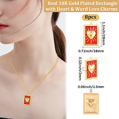 8Pcs 304 Stainless Steel Pendants&nbsp;STAS-BBC0008-93