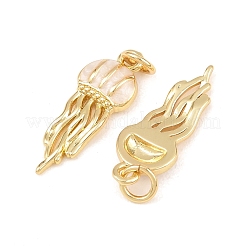 Brass Enamel Pendants&nbsp;KK-Z140-13G