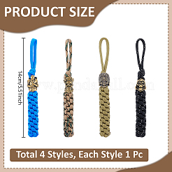 4Pcs Polyester & Spandex Cord Pendant Decorations&nbsp;HJEW-UN00145