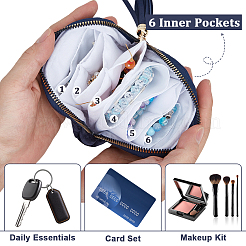 Velvet Jewelry Zipper Bags with Tassel&nbsp;ABAG-WH20009-32C