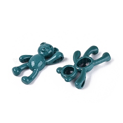Spray Painted Alloy Pendants&nbsp;PALLOY-Q466-02C