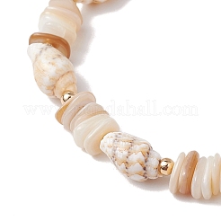 Shell Beaded Stretch Bracelets for Women&nbsp;BJEW-TA00588