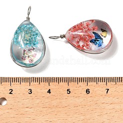 Transparent Glass Pendants&nbsp;GLAA-M048-05