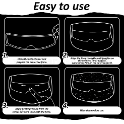 PET Motorcycle Helmet Transparent Rainproof Film&nbsp;DIY-NB0015-24