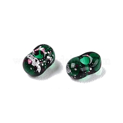 Picasso Spray Painted Glass Seed Beads&nbsp;SEED-T006-04-13