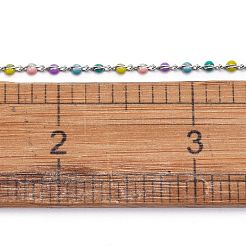 304 Stainless Steel Enamel Twisted Chains&nbsp;X-STAS-R100-40B