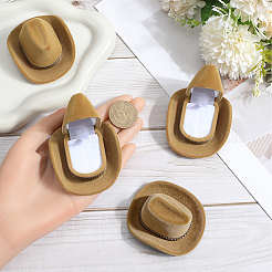 4Pcs Cowboy Hat Velvet Boxes&nbsp;CON-SC0001-24