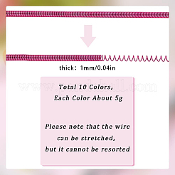 10 Colors French Wire Gimp Wire&nbsp;TWIR-SC0001-04