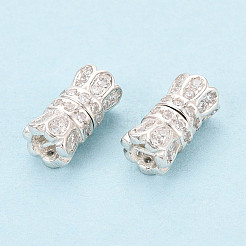925 Sterling Silver & Clear Cubic Zirconia Screw Clasps&nbsp;STER-T008-78S