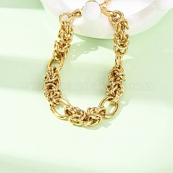 304 Stainless Steel Byzantine Chains Bracelets&nbsp;BJEW-F536-14G