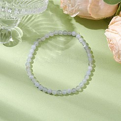 6mm Natural Blue Lace Agate Round Beaded Stretch Bracelets&nbsp;BJEW-JB10855-02