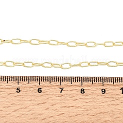 3MM Brass Cable Chain Necklaces for Women&nbsp;NJEW-F366-01A
