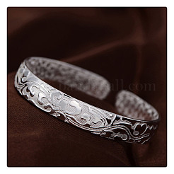 Flower Pattern Alloy Cuff Bangles for Women&nbsp;FS-WG00B5E-01