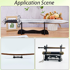 1-Tier Plastic Sword Display Easel Stand Holders&nbsp;ODIS-WH20002-02C