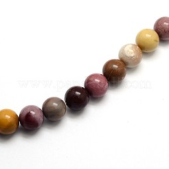 Natural Mookaite Round Beads Strands&nbsp;X-G-O047-12-6mm