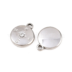 304 Stainless Steel Rhinestone Pendants&nbsp;STAS-L022-588P