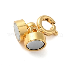 Brass Magnetic Clasps with Springs Clasps&nbsp;LS-KK-NH0002-15G